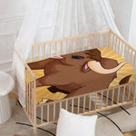 Cute Chinese Ox Zodiac Print Baby Crib Sheet