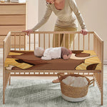 Cute Chinese Ox Zodiac Print Baby Crib Sheet
