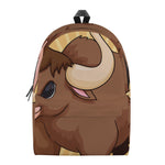 Cute Chinese Ox Zodiac Print Backpack