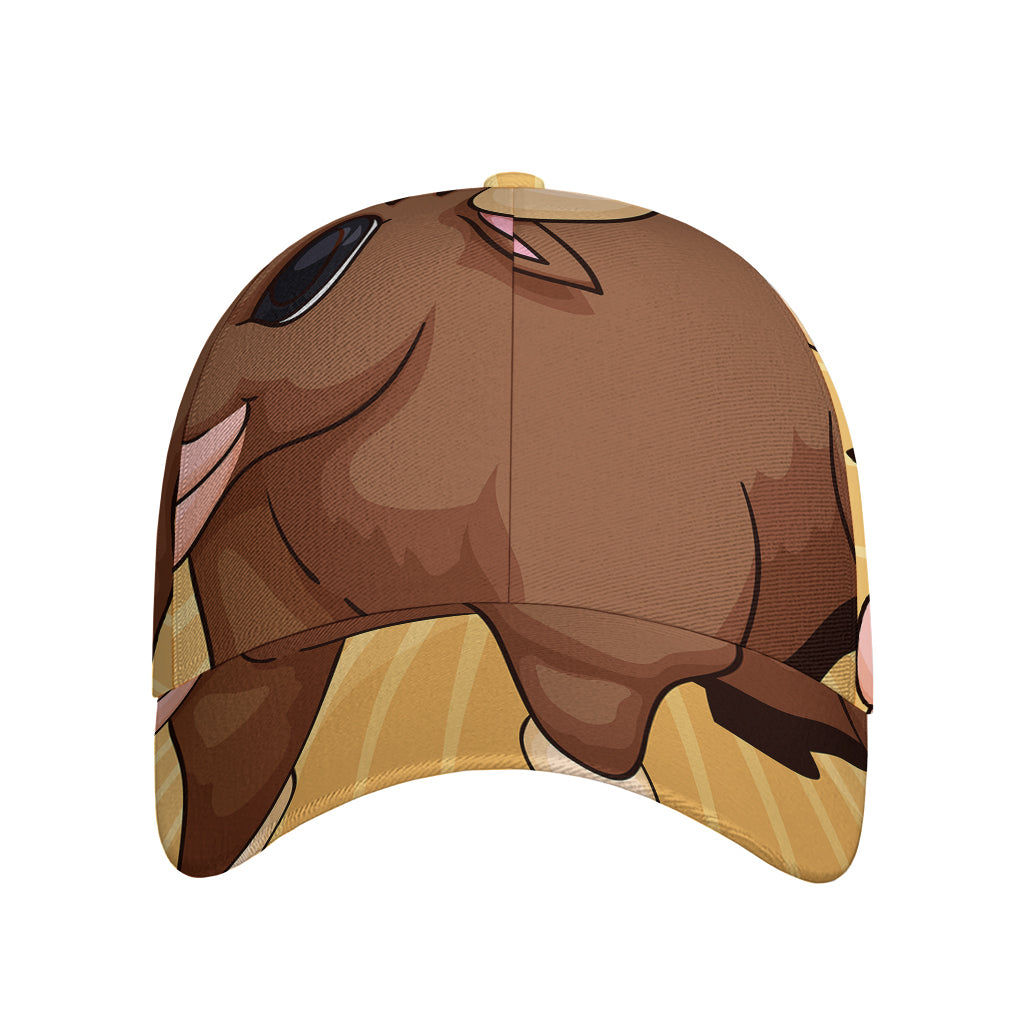 Cute Chinese Ox Zodiac Print Baseball Cap