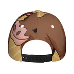 Cute Chinese Ox Zodiac Print Baseball Cap