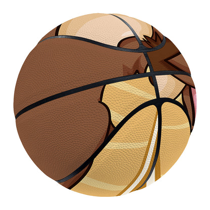 Cute Chinese Ox Zodiac Print Basketball