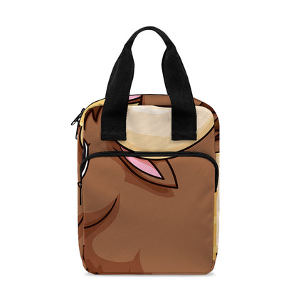 Cute Chinese Ox Zodiac Print Bible Tote Bag