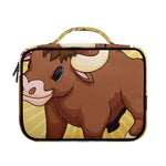 Cute Chinese Ox Zodiac Print Briefcase Bible Bag