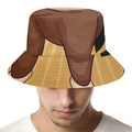 Cute Chinese Ox Zodiac Print Bucket Hat