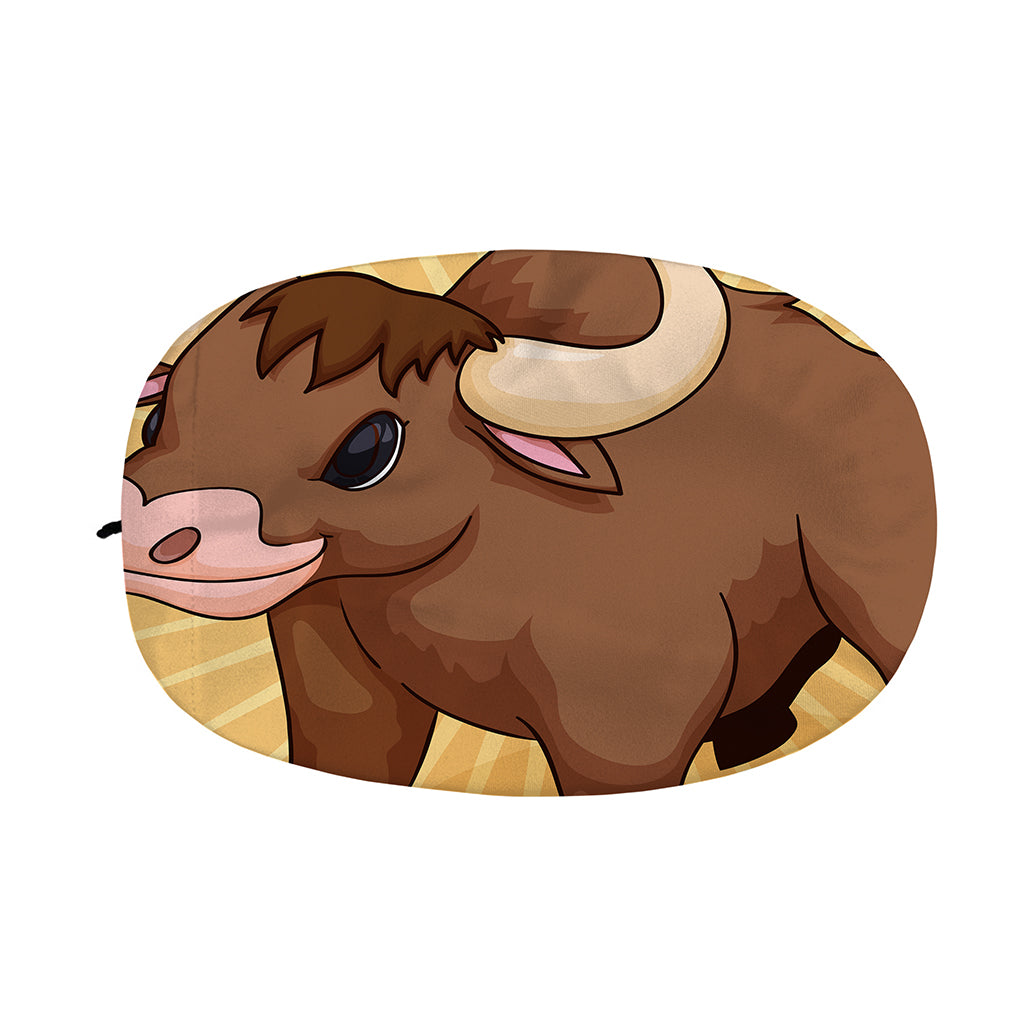 Cute Chinese Ox Zodiac Print Car Side Mirror Covers