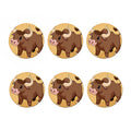 Cute Chinese Ox Zodiac Print Coaster Set