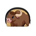 Cute Chinese Ox Zodiac Print Coin Purse