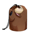 Cute Chinese Ox Zodiac Print Drawstring Makeup Bag