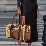 Cute Chinese Ox Zodiac Print Duffle Bag