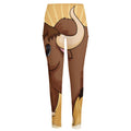 Cute Chinese Ox Zodiac Print High-Waisted Pocket Leggings