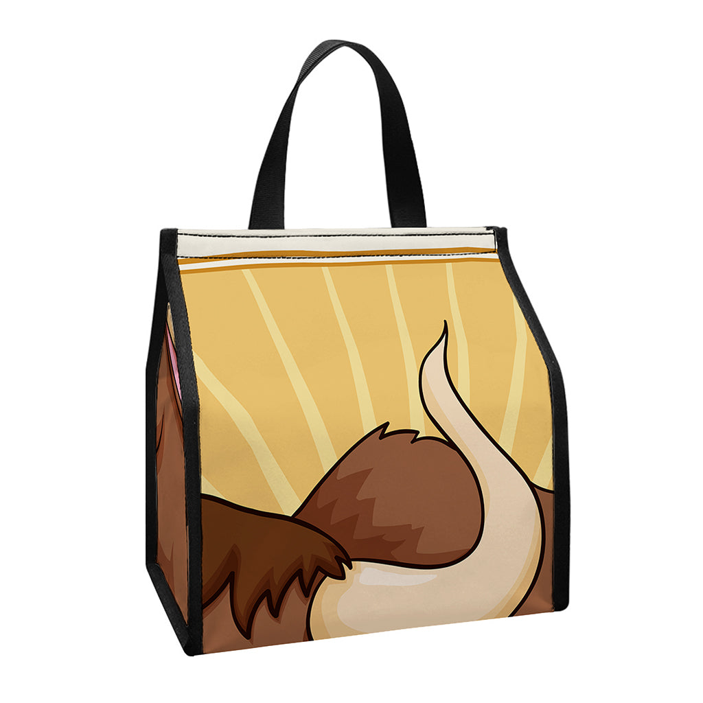 Cute Chinese Ox Zodiac Print Insulated Lunch Tote