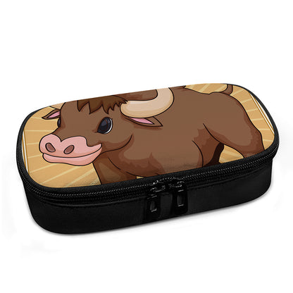 Cute Chinese Ox Zodiac Print Insulin Cooler Travel Case