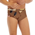 Cute Chinese Ox Zodiac Print Men's Briefs