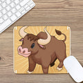 Cute Chinese Ox Zodiac Print Mouse Pad