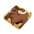 Cute Chinese Ox Zodiac Print Outdoor Seat Cushion Cover