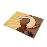Cute Chinese Ox Zodiac Print Pet Cooling Mat Cover