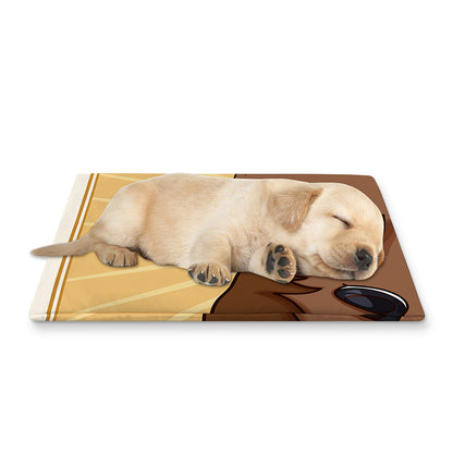Cute Chinese Ox Zodiac Print Pet Cooling Mat Cover