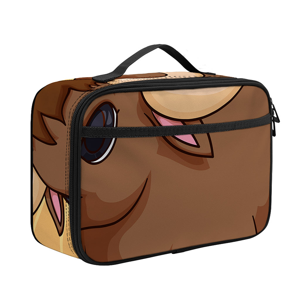 Cute Chinese Ox Zodiac Print Portable Lunch Bag