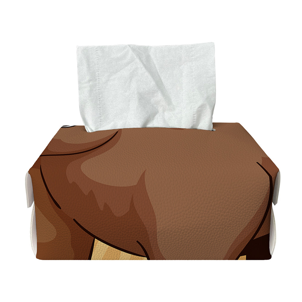 Cute Chinese Ox Zodiac Print Rectangle Tissue Box Cover