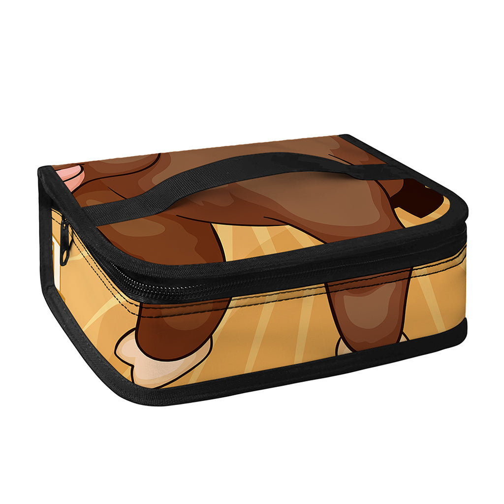 Cute Chinese Ox Zodiac Print Small Lunch Bag