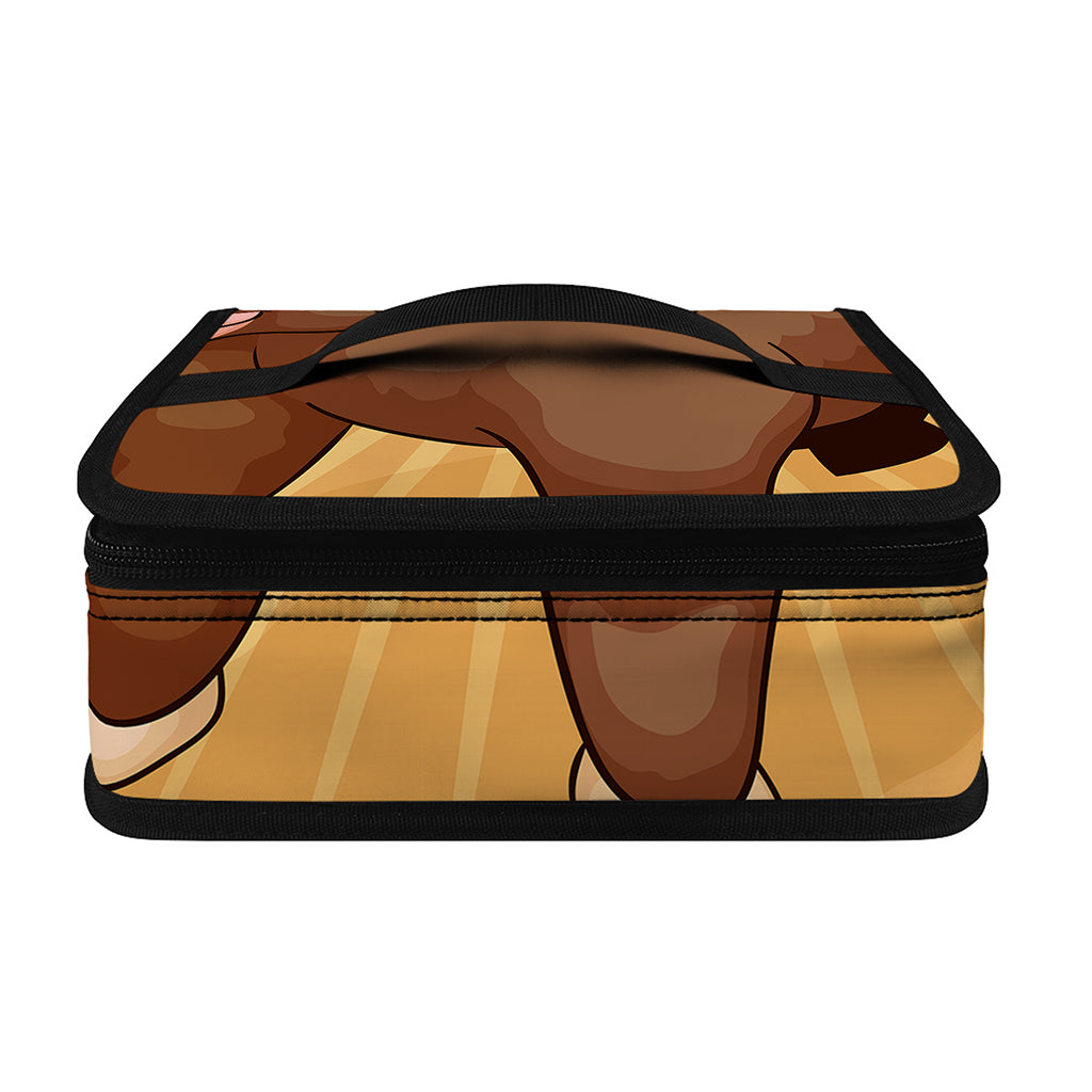 Cute Chinese Ox Zodiac Print Small Lunch Bag