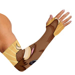 Cute Chinese Ox Zodiac Print Sun Protection Arm Sleeves