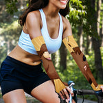 Cute Chinese Ox Zodiac Print Sun Protection Arm Sleeves