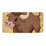 Cute Chinese Ox Zodiac Print Towel