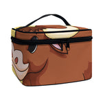 Cute Chinese Ox Zodiac Print Travel Makeup Bag