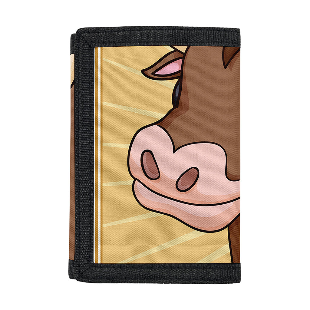 Cute Chinese Ox Zodiac Print Trifold Wallet
