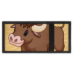 Cute Chinese Ox Zodiac Print Trifold Wallet