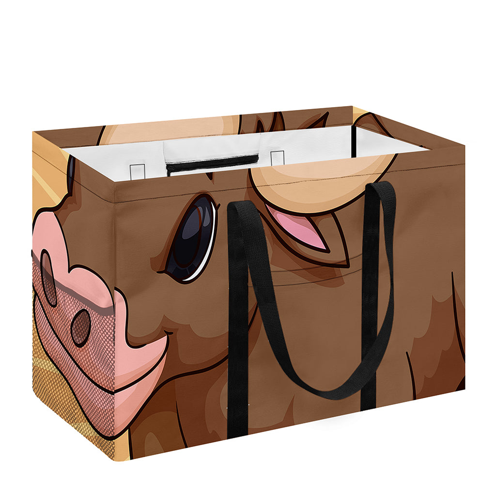 Cute Chinese Ox Zodiac Print Utility Tote Bag