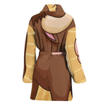 Cute Chinese Ox Zodiac Print Women's Bathrobe