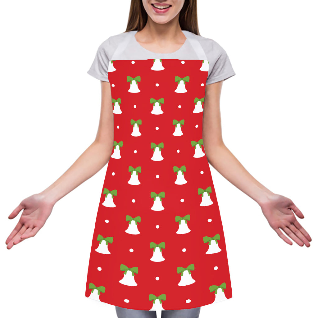 Cute Christmas Bell Pattern Print Adjustable Apron
