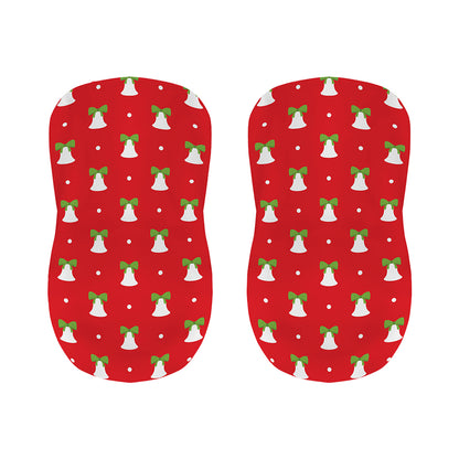 Cute Christmas Bell Pattern Print Bar Stool Covers