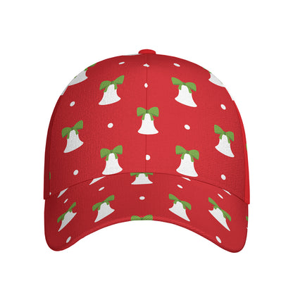Cute Christmas Bell Pattern Print Baseball Cap