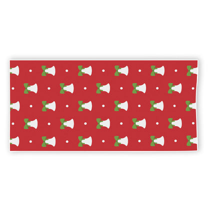 Cute Christmas Bell Pattern Print Beach Towel