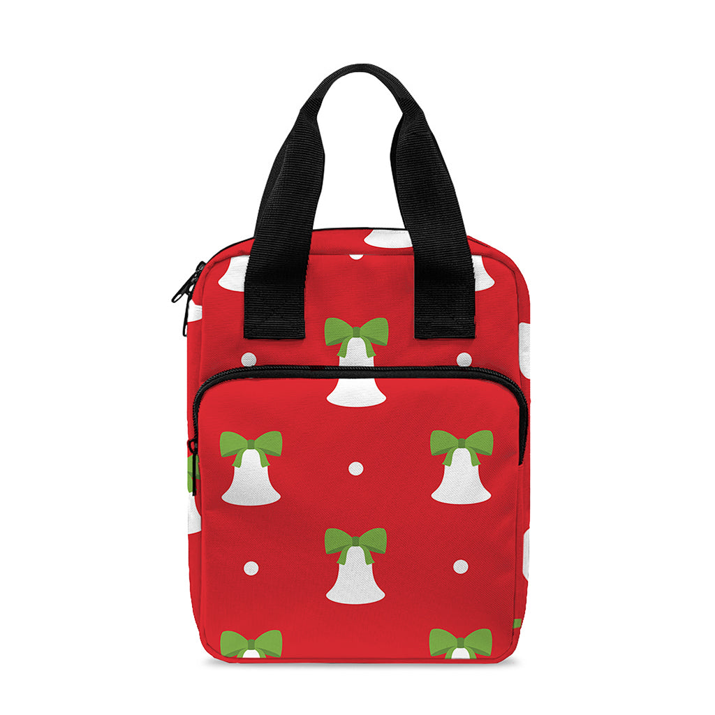 Cute Christmas Bell Pattern Print Bible Tote Bag