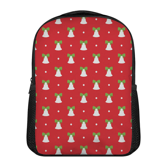 Cute Christmas Bell Pattern Print Casual Backpack