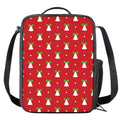 Cute Christmas Bell Pattern Print Crossbody Lunch Bag