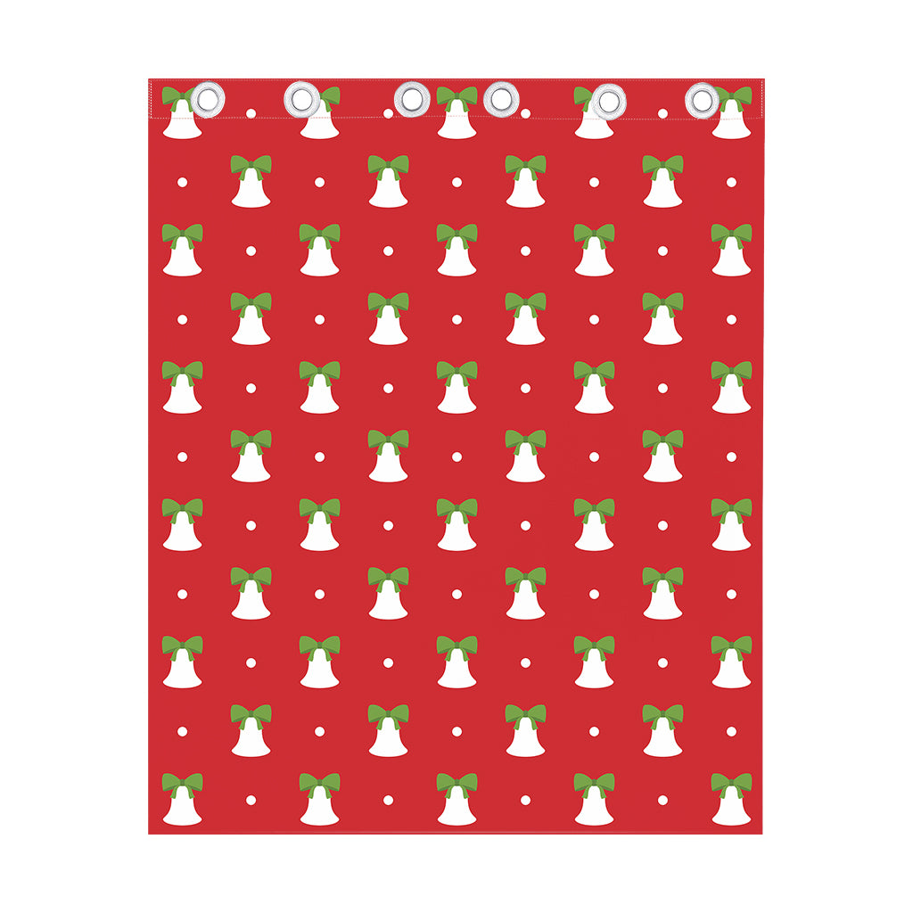 Cute Christmas Bell Pattern Print Curtain