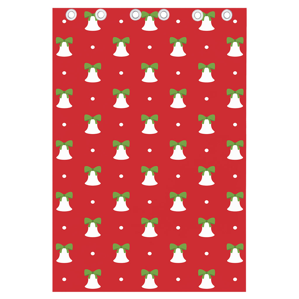 Cute Christmas Bell Pattern Print Curtain