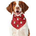 Cute Christmas Bell Pattern Print Dog Bandana