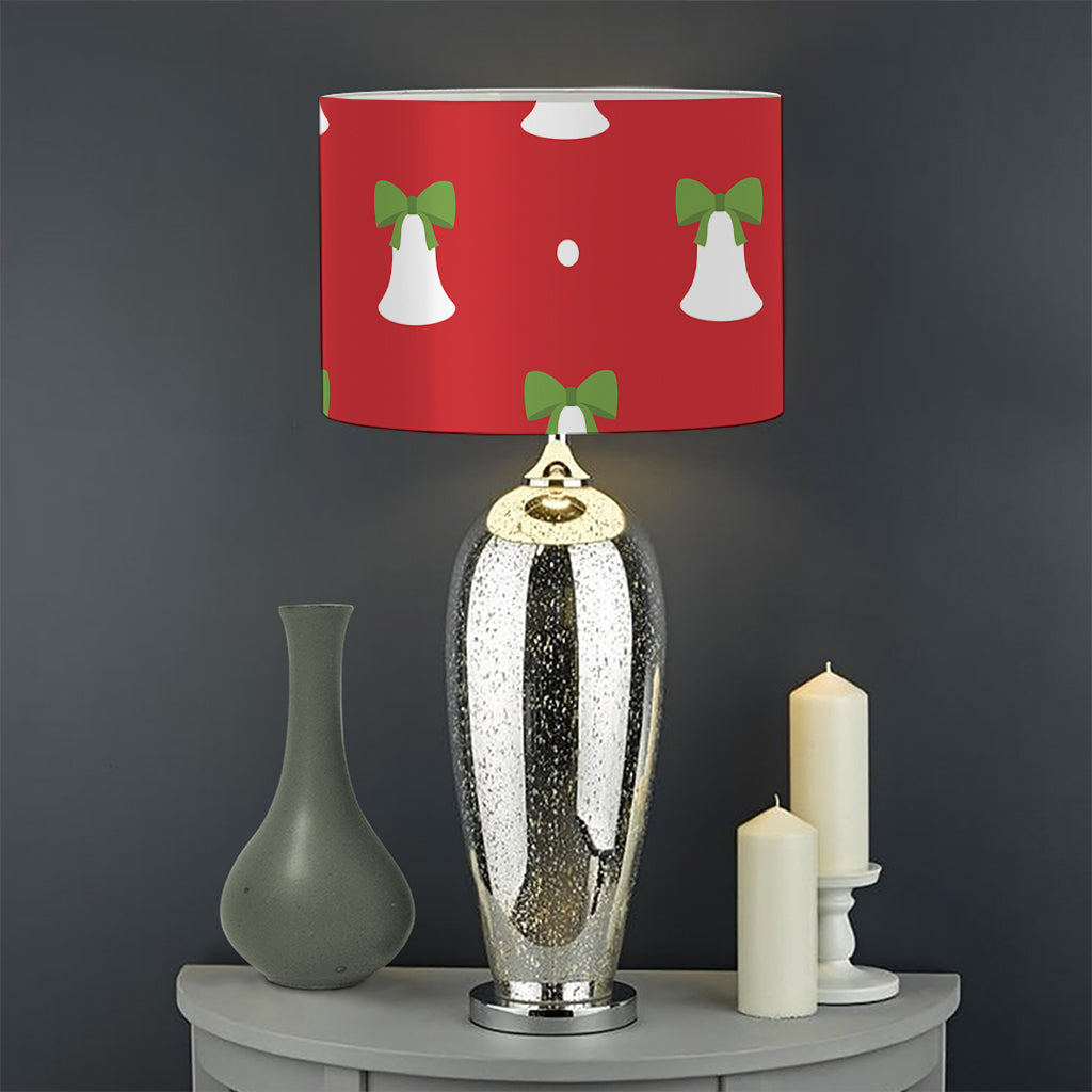 Cute Christmas Bell Pattern Print Drum Lamp Shade
