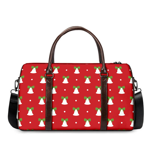 Cute Christmas Bell Pattern Print Duffle Bag