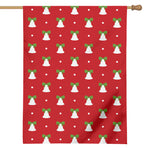 Cute Christmas Bell Pattern Print House Flag
