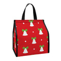 Cute Christmas Bell Pattern Print Insulated Lunch Tote