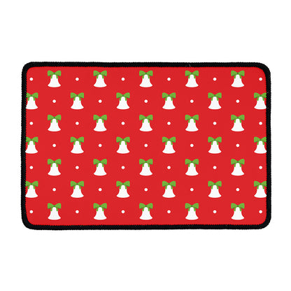 Cute Christmas Bell Pattern Print Kitchen Mat