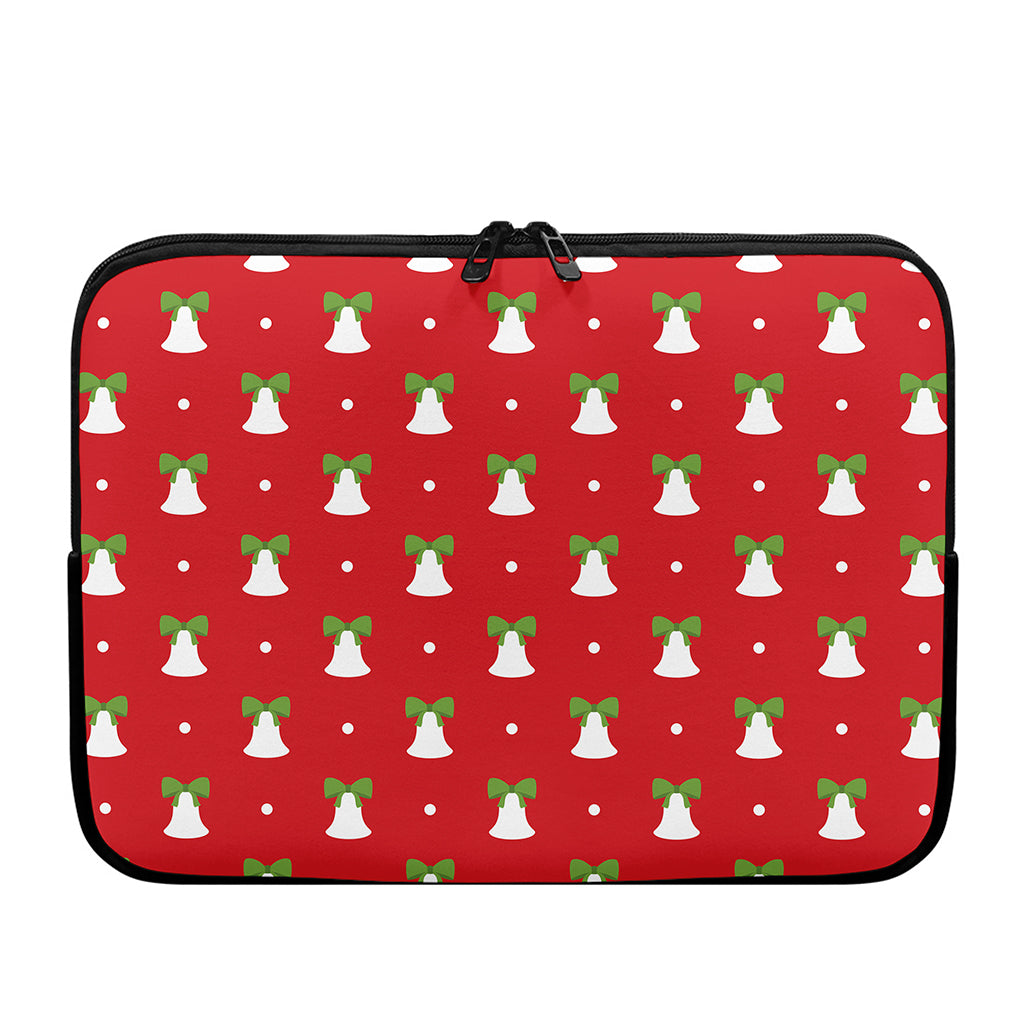 Cute Christmas Bell Pattern Print Laptop Sleeve